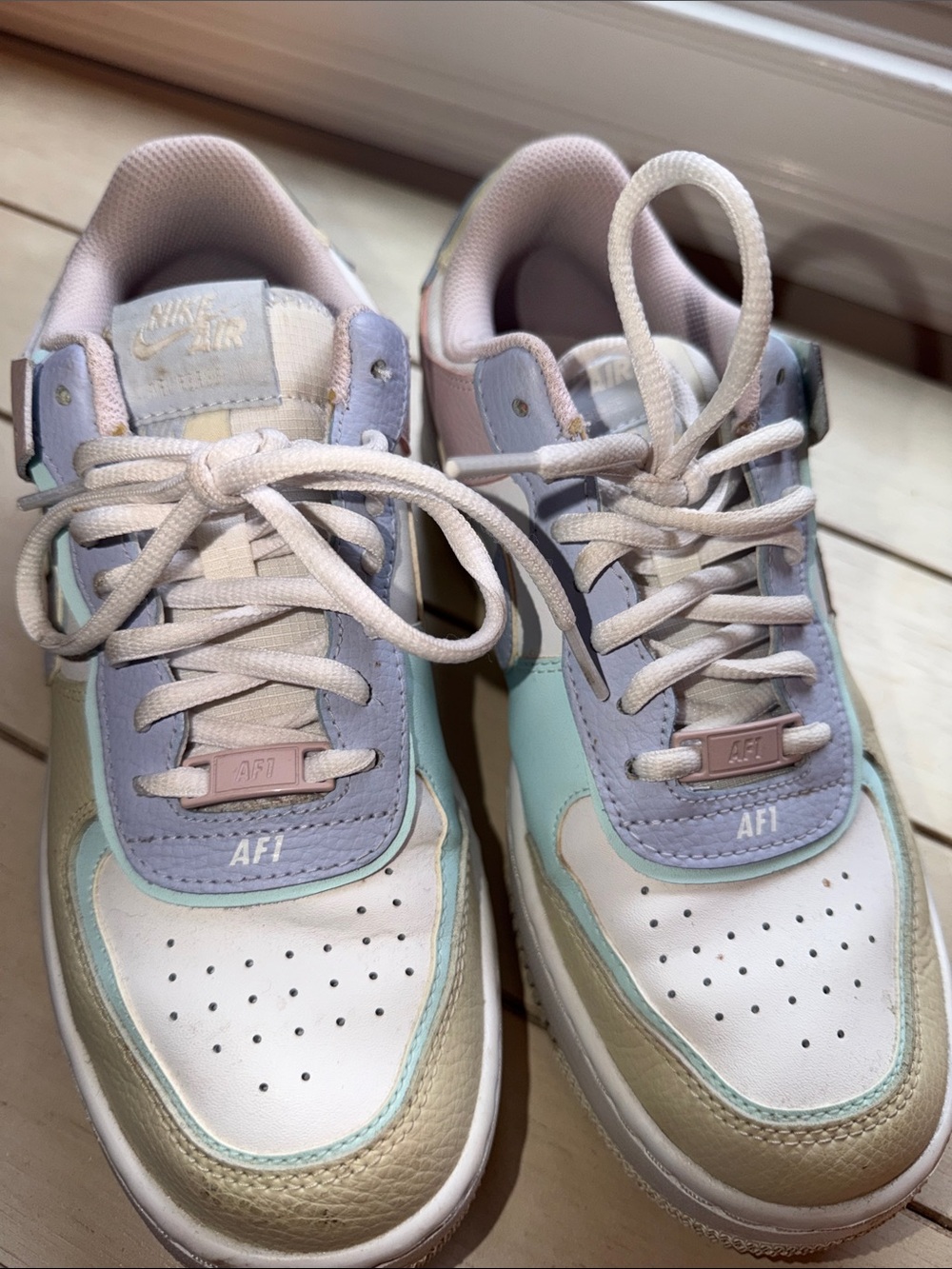 Nike Women’s Pastel Low Top Sneakers in Lavender, Mint & Cream